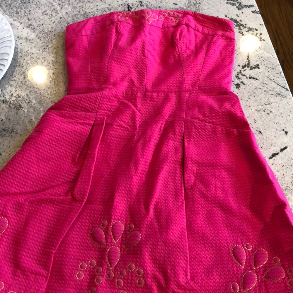 Pink + Green Lily Pulitzer Dress w Front Pockets